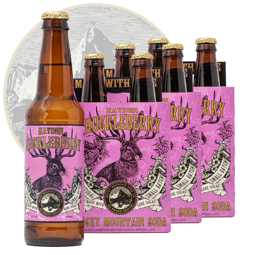 Rocky Mountain Huckleberry Soda Pop - Small Batch Craft Delight