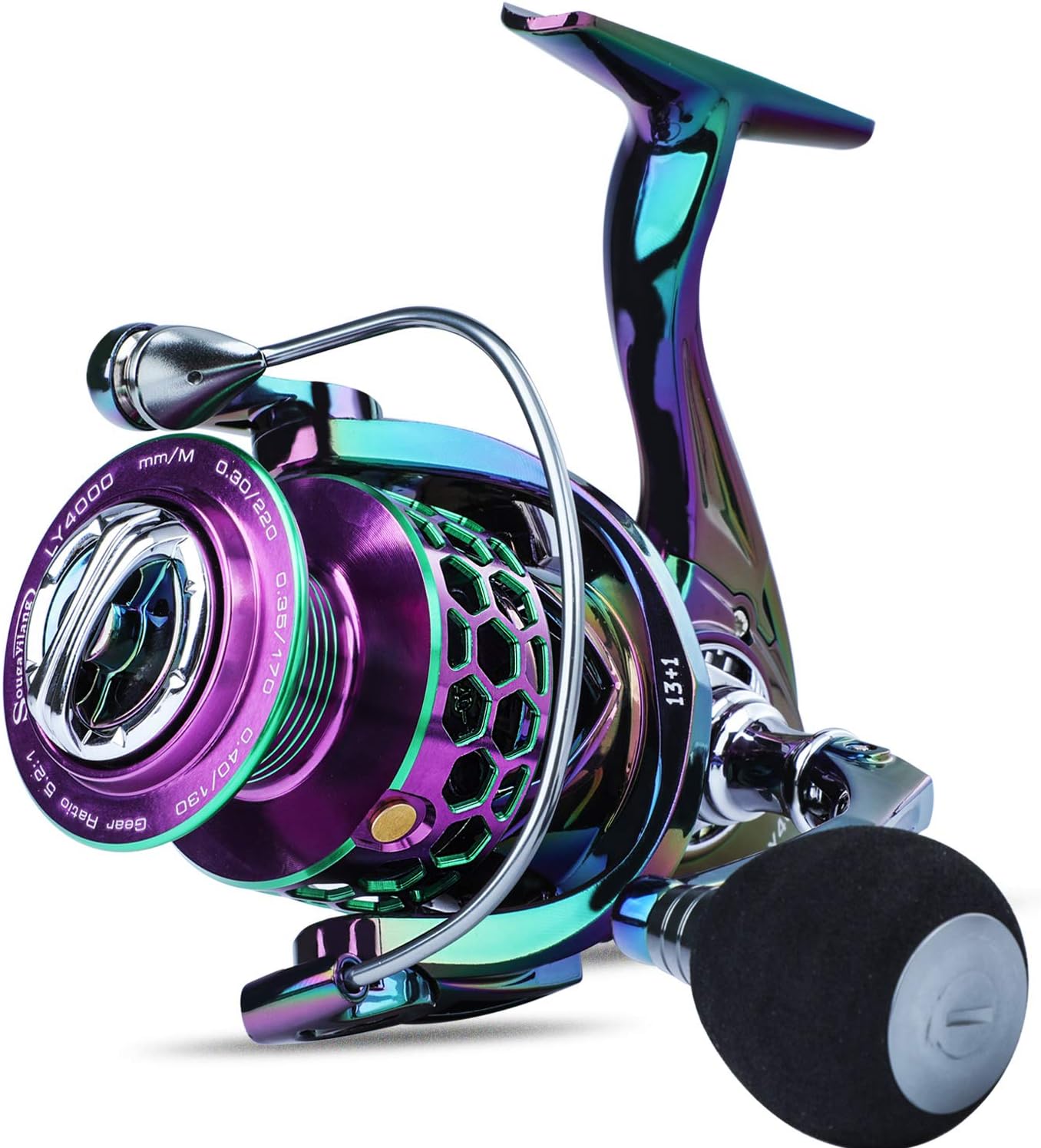 Sougayilang Colorful Fishing Reel: Lightweight and Powerful