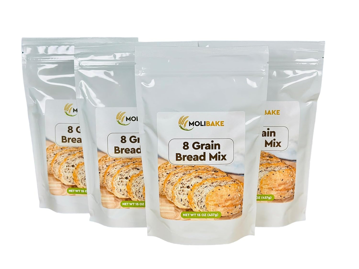 Molibake 8 Grain Bread Mix - All-Natural Multigrain Baking