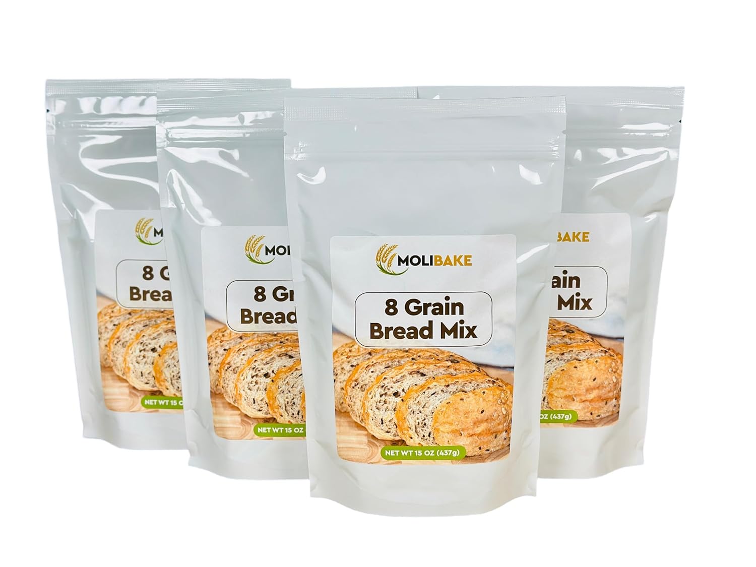 Molibake 8 Grain Bread Mix - All-Natural Multigrain Baking