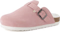 Kid's Hana Cork Footbed Clog - Comfortable Faux Shearling Lined