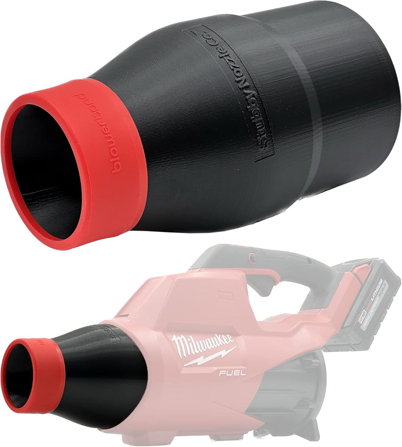 Stubby Car Drying Nozzle for Milwaukee M18 Leaf Blowers