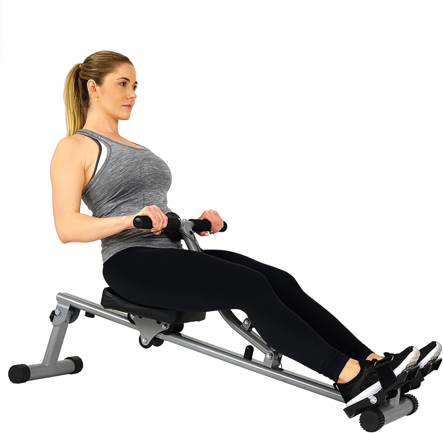 Sunny Adjustable Rowing Machine: 12 Level Resistance