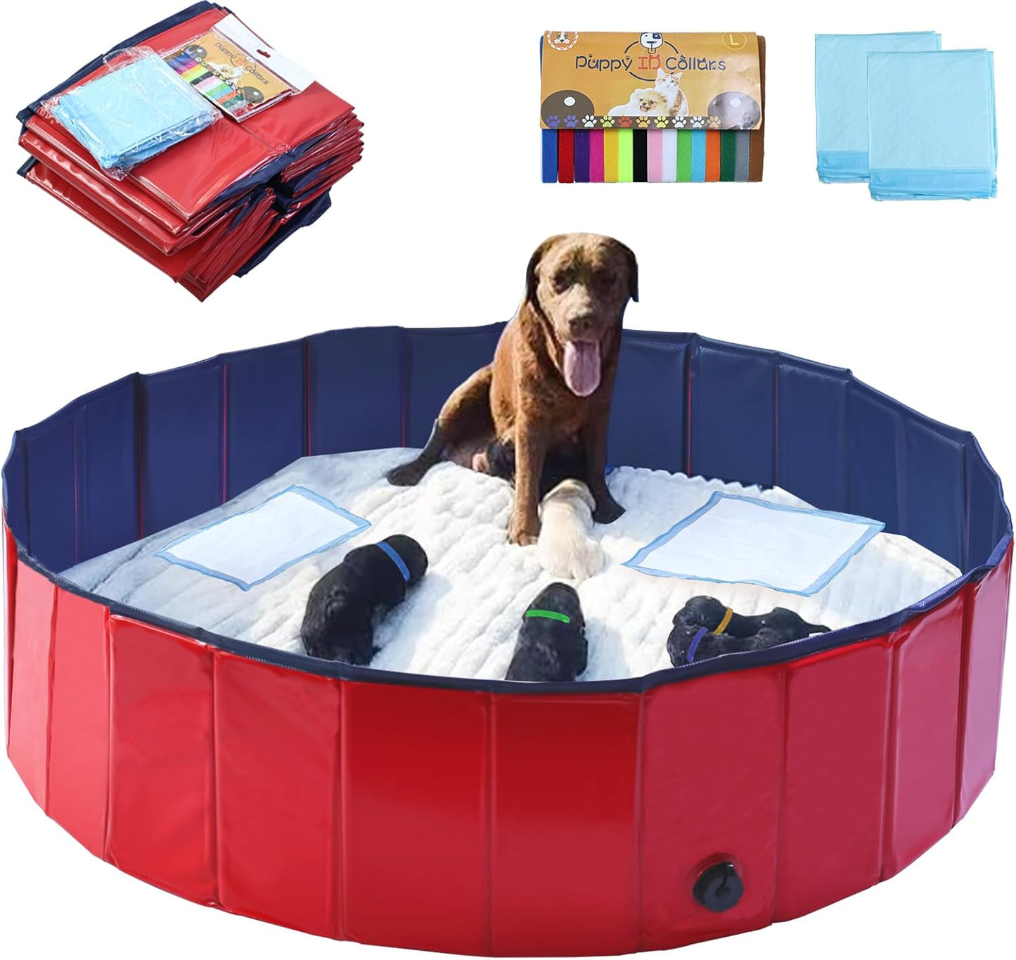 Durable Whelping Box Pool for Dogs - Perfect for Birthing Puppies
