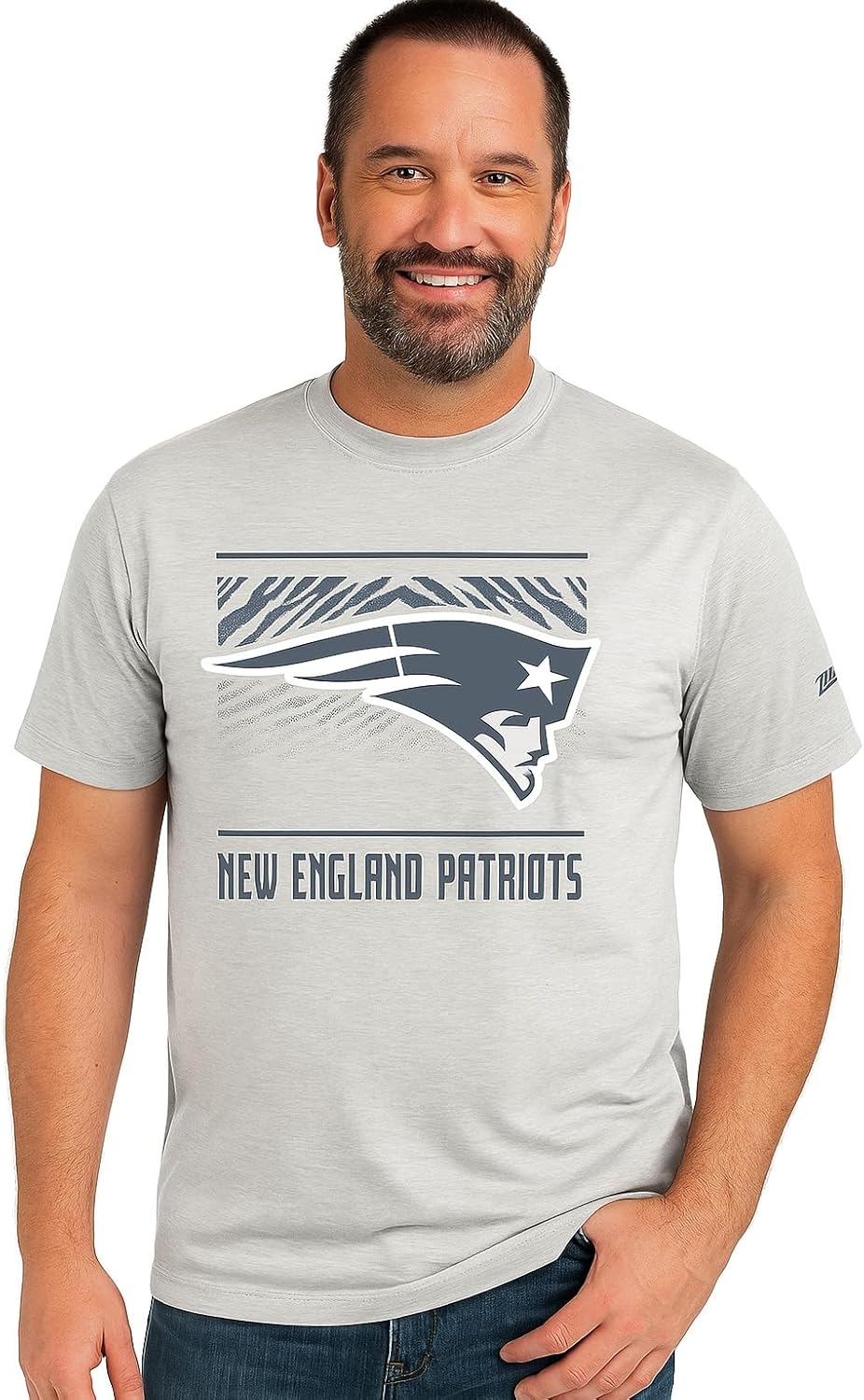 Zubaz NFL Men's Short Sleeve Team Graphic T-Shirt for Fans