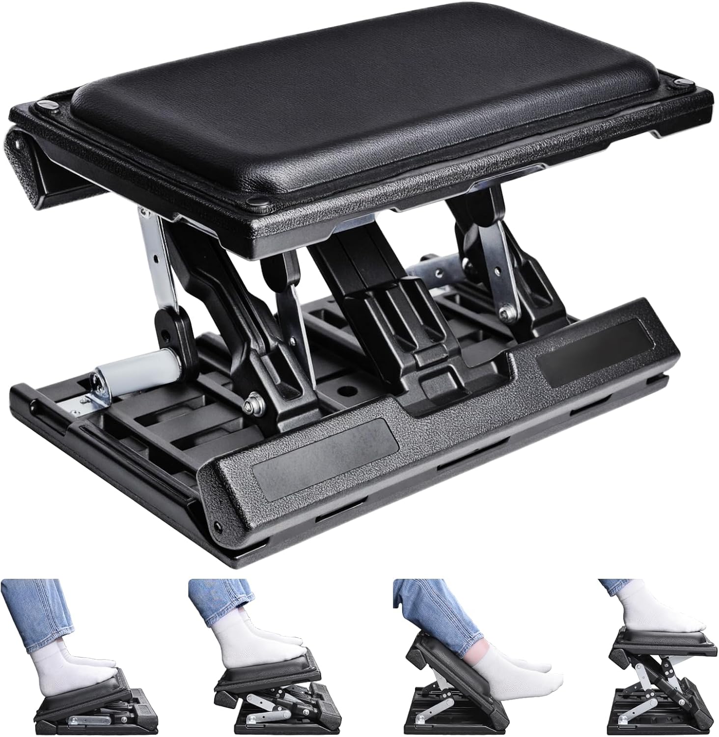 Scalebeard Foot Rest for Under Desk - Ergonomic & Adjustable