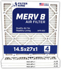 14.5x27x1 Air Filter 4-Pack MERV 8 - Reliable Home Dust Control