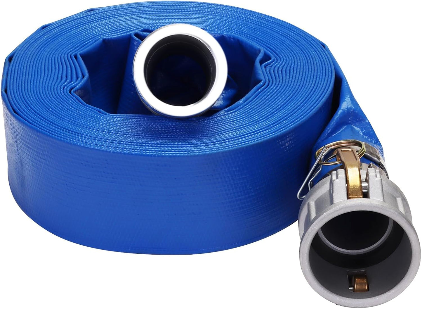 Lay-Flat Pool Backwash Hose - 2in x 50Ft for Water Transfer