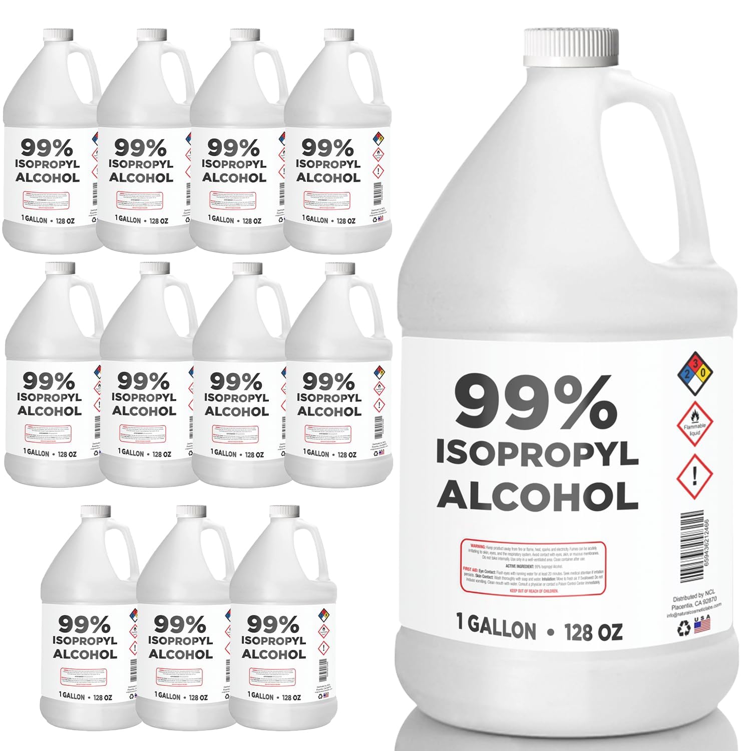 High Impact 99% Isopropyl Alcohol Gallon - Perfect for Home Use