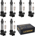 Set of 6 Ignition Coil Pack and Spark Plugs for GMC Vehicles