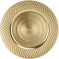 13in Charger Plates Set of 6 - Antique Gold Round Dinner Chargers
