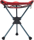 Compass 360 Swivel Stool Clay Red - Portable Rotating Camping Seat