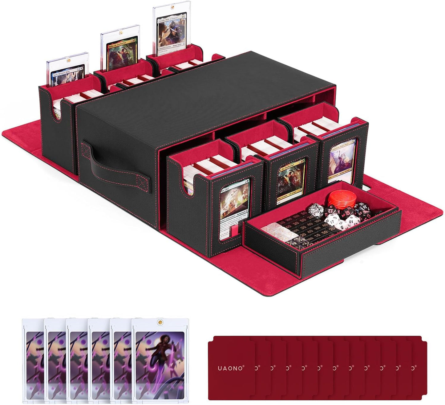 Commander Deck Box for MTG - 6-Deck Modular Card Case