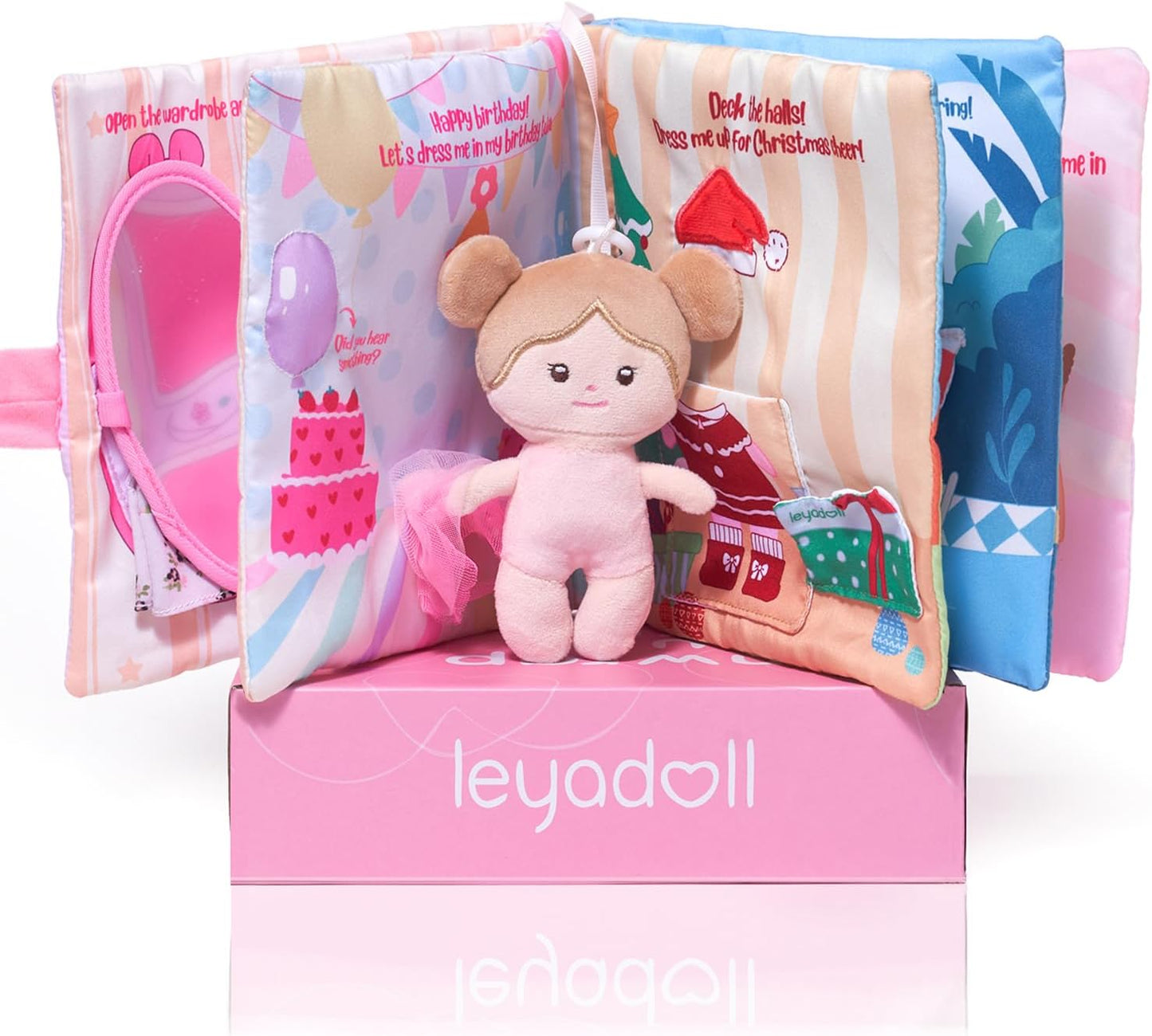 LeyaDoll Sensory Soft Cloth Book - Perfect Dressing Fun!