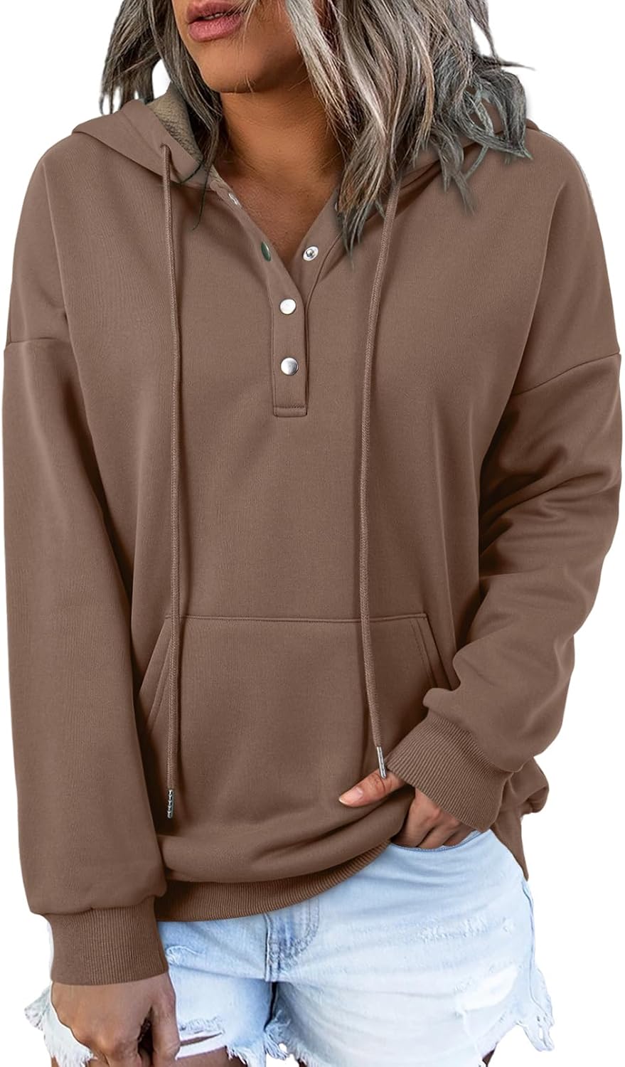 Dokotoo Womens Hoodies Casual Long Sleeve Pullover Sweatshirt