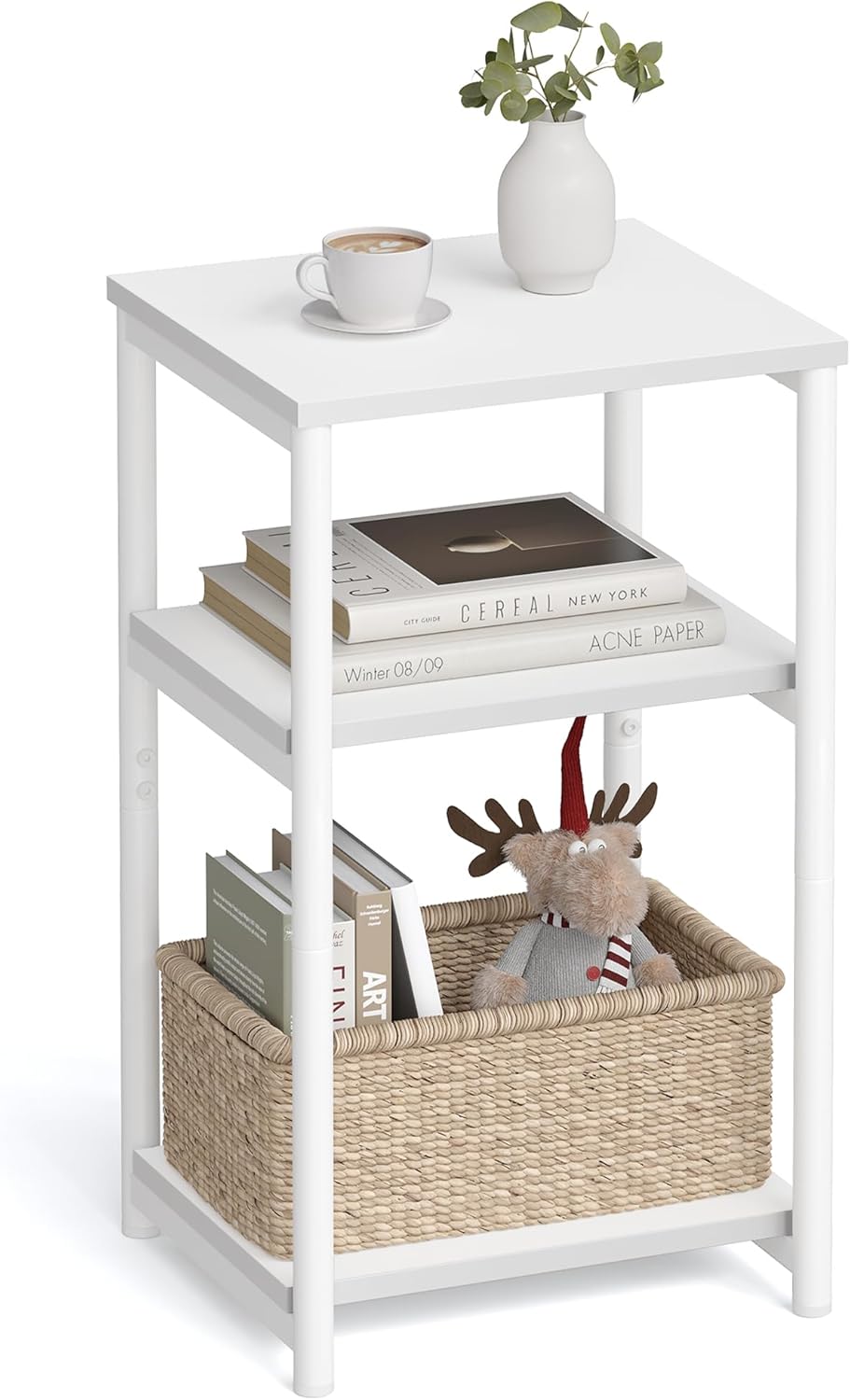 VASAGLE Small End Table with 3 Tiers for Any Room Decor