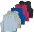 Women's Dry Fit Crop Tank 5 Pack - Comfortable Workout Layer