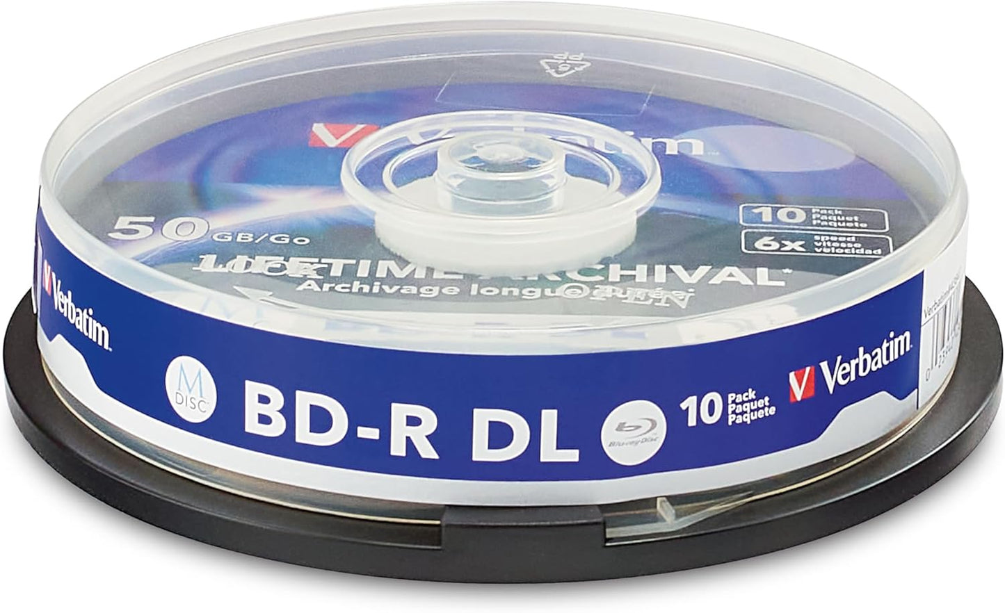 Verbatim M DISC BD-R DL 50GB 6X Blank Blu-Ray Discs 10pk