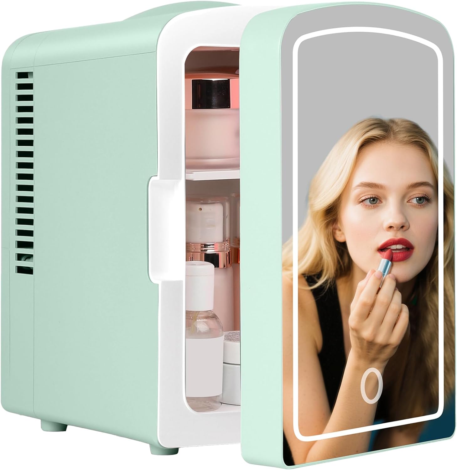 Iceblue Mini Fridge for Skincare with LED Light Mirror - 4L