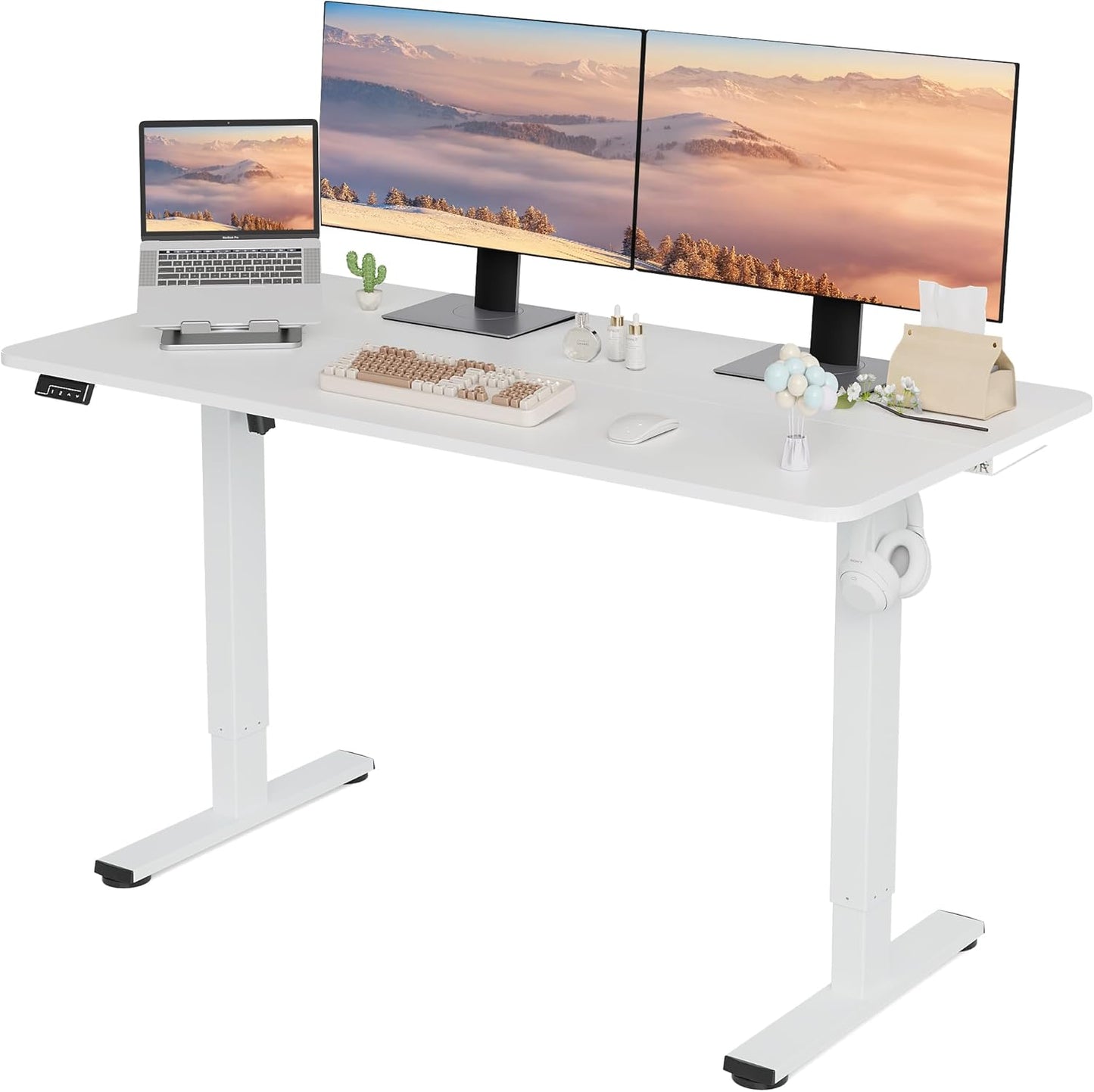 Electric Standing Desk Adjustable Height for Home Office Use