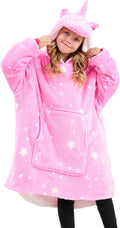 Unicorn Wearable Blanket Hoodie for Girls - Cozy Oversized Comfort