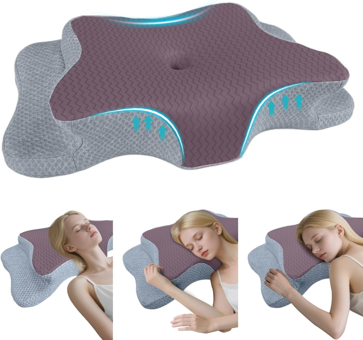 Cervical Pillow for Neck Pain Relief with Ergonomic Design