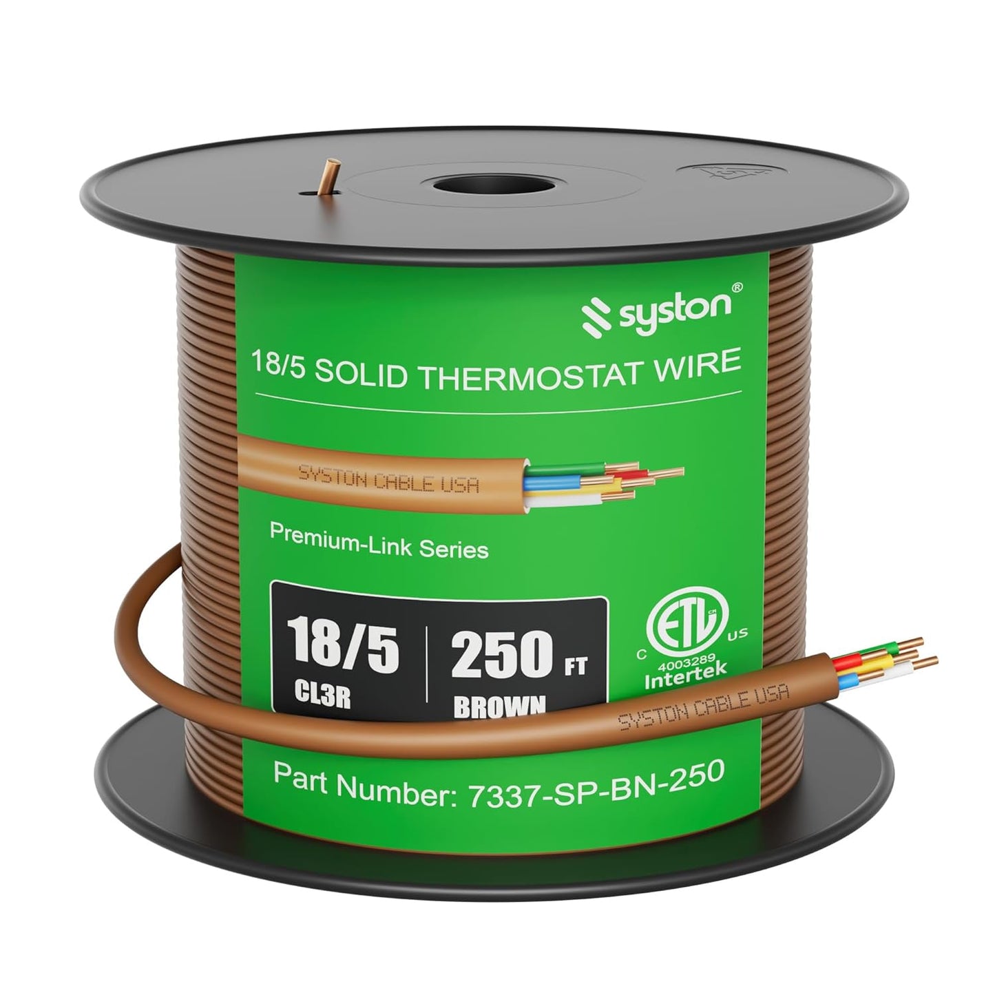 Syston 18/5 Thermostat Cable for HVAC and Doorbell Systems