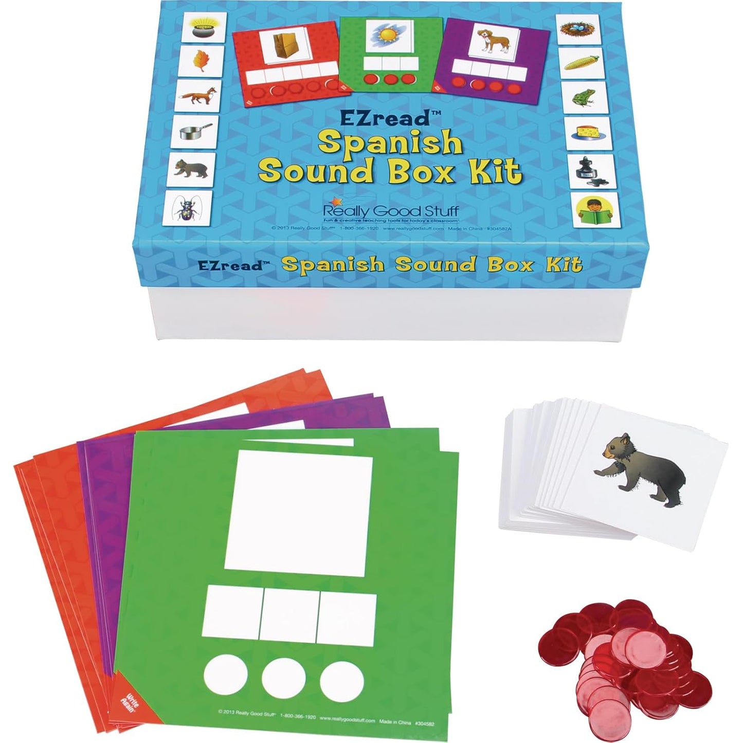 Spanish Sound Box Kit - Phoneme Segmentation for Reading Games