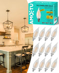 Frosted LED Candelabra Bulb E12 60W Equivalent 2700K - Cozy Glow