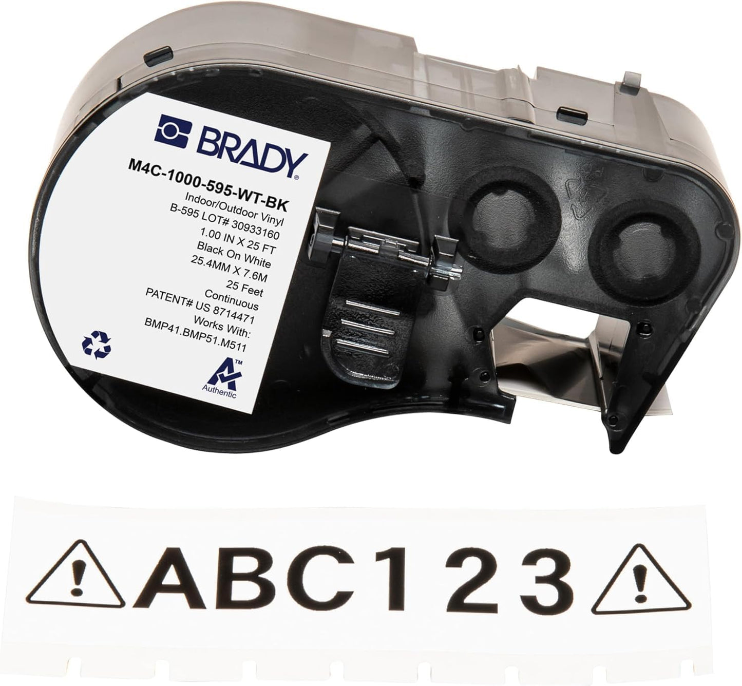 Brady Authentic All-Weather Vinyl Labels for Industrial Use