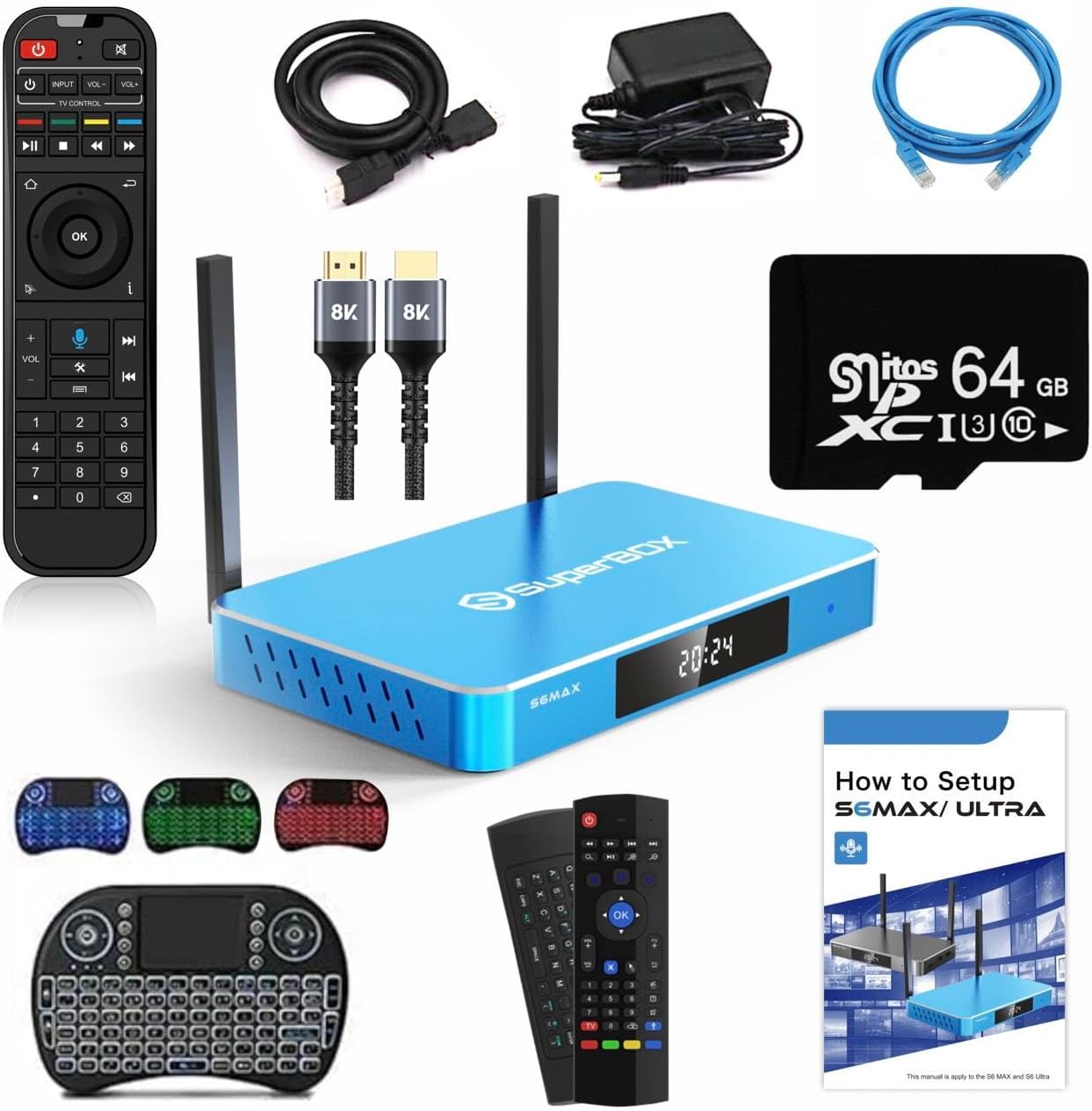 S6 Max Voice Remote with HDMI Cable and Android 12 Features