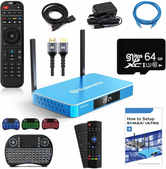 S6 Max Voice Remote with HDMI Cable and Android 12 Features