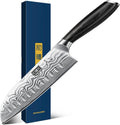 7 Inch Santoku Knife Ultra Sharp Japanese High Carbon Steel - Precise