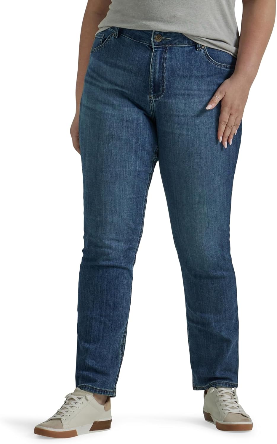 Lee Womens Plus Size Legendary Mid Rise Straight Leg Jean Review