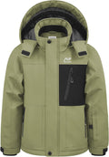 Boy's Winter Waterproof Ski Coat Windproof Snow Jacket - Warm