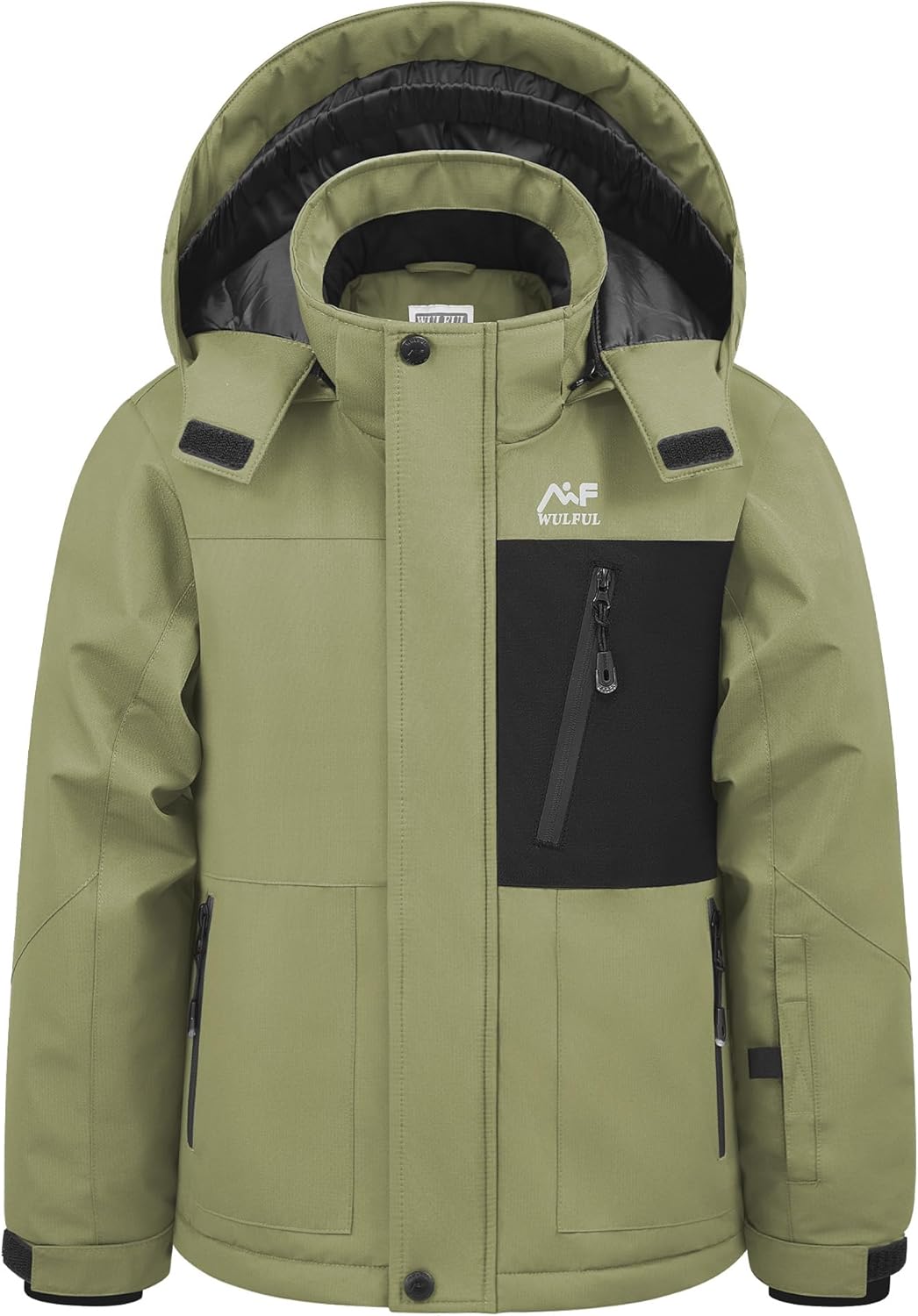 WULFUL Boy's Winter Waterproof Ski Coat for Cold Weather Fun