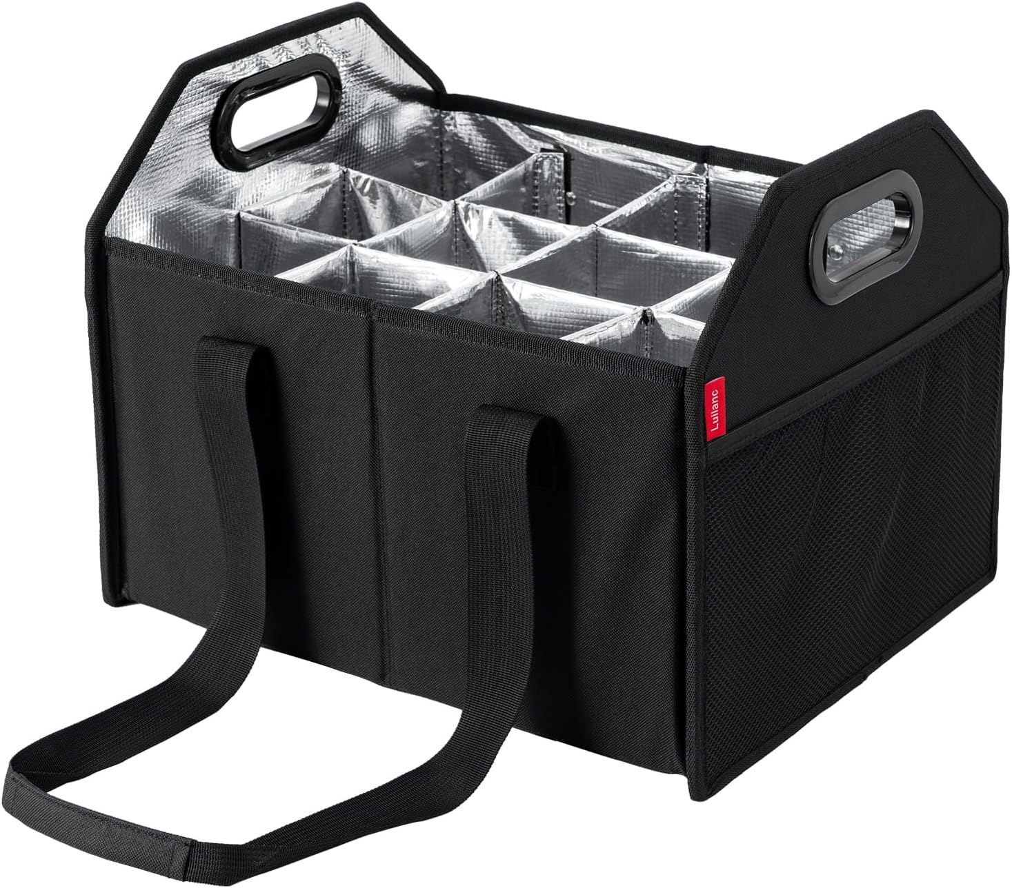 Collapsible 12 Bottle Wine Carrier for Easy Transport and Storage