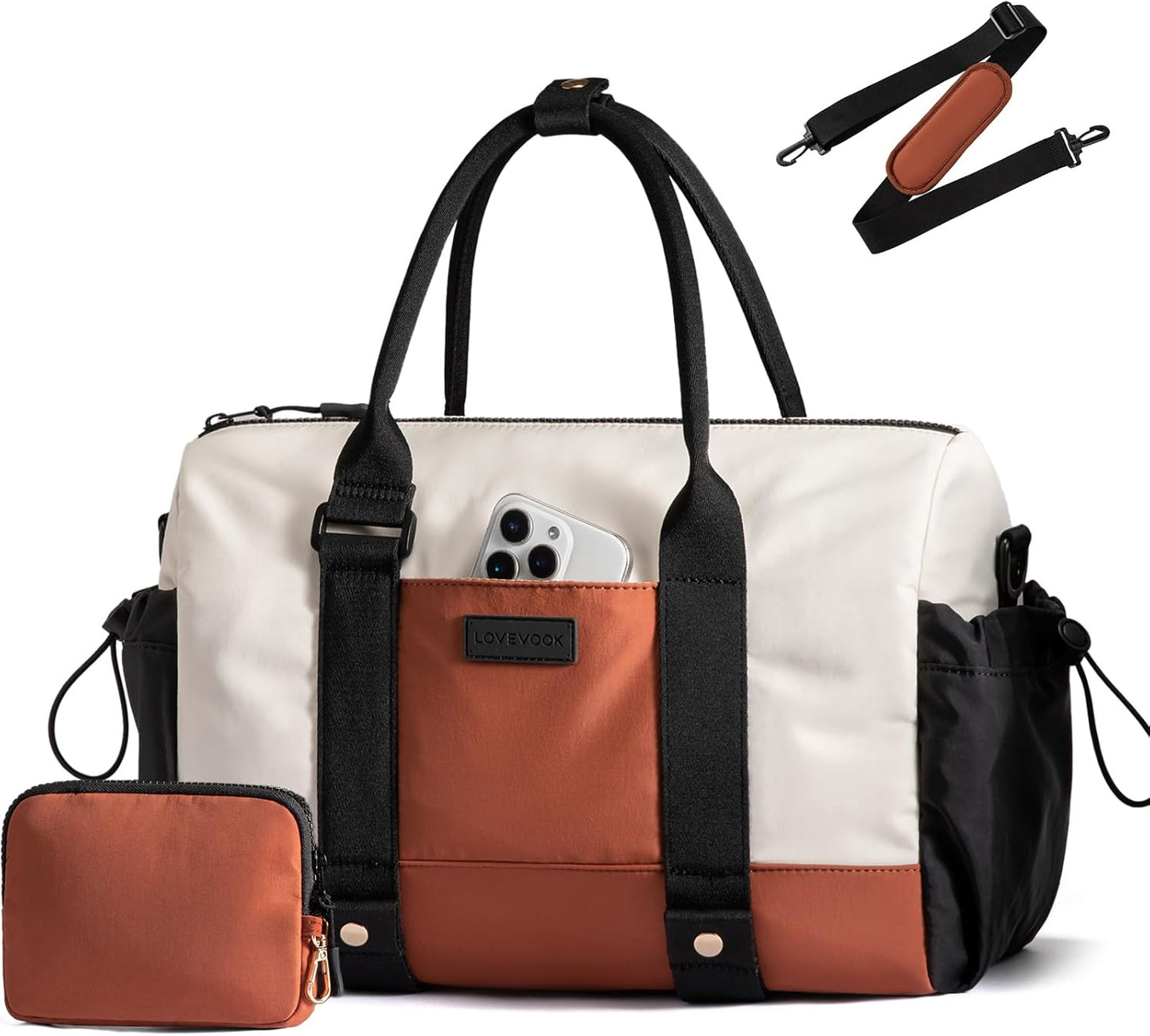 LOVEVOOK Small Gym Bag with Yoga Mat Holder for Travel