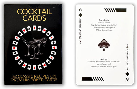 Cocktail Card Deck | 52 Recipes & Playing Cards