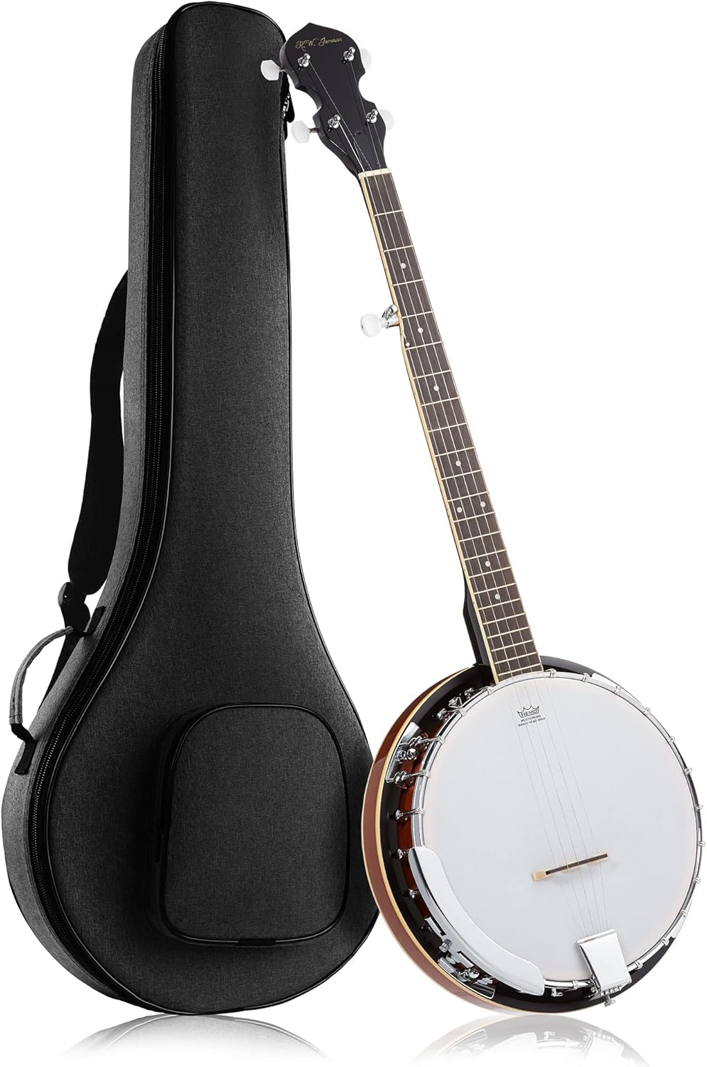5-String Banjo with Closed Solid Back and Geared 5th Tuner