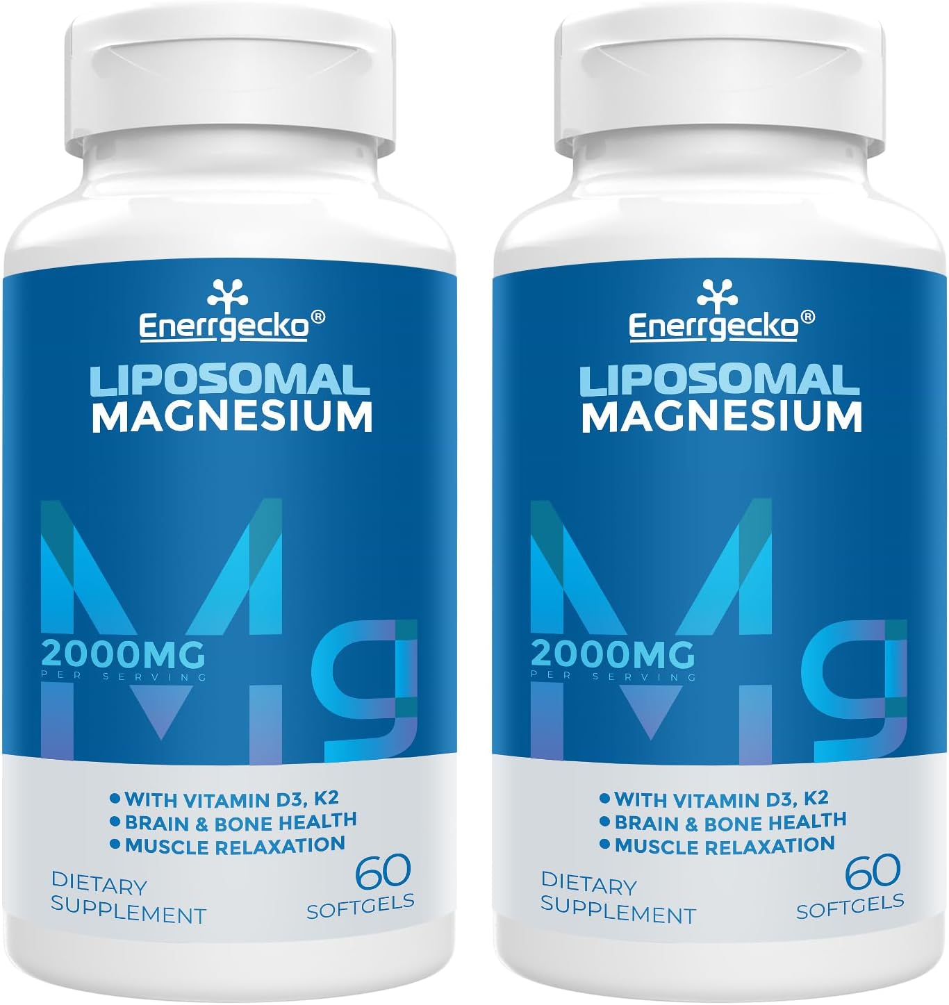 Liposomal Magnesium L-Threonate Softgels for Brain and Bone Health