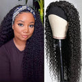 Deep Wave Headband Wig Human Hair 30 Inch for Black Women