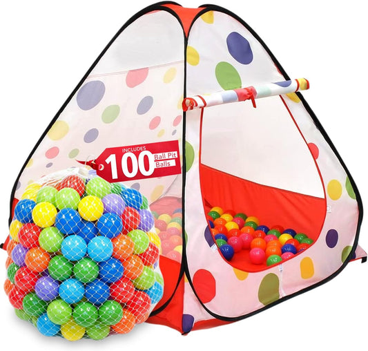 Instant Fun: Kiddey Ball Pit Tent w/ 100 Balls!