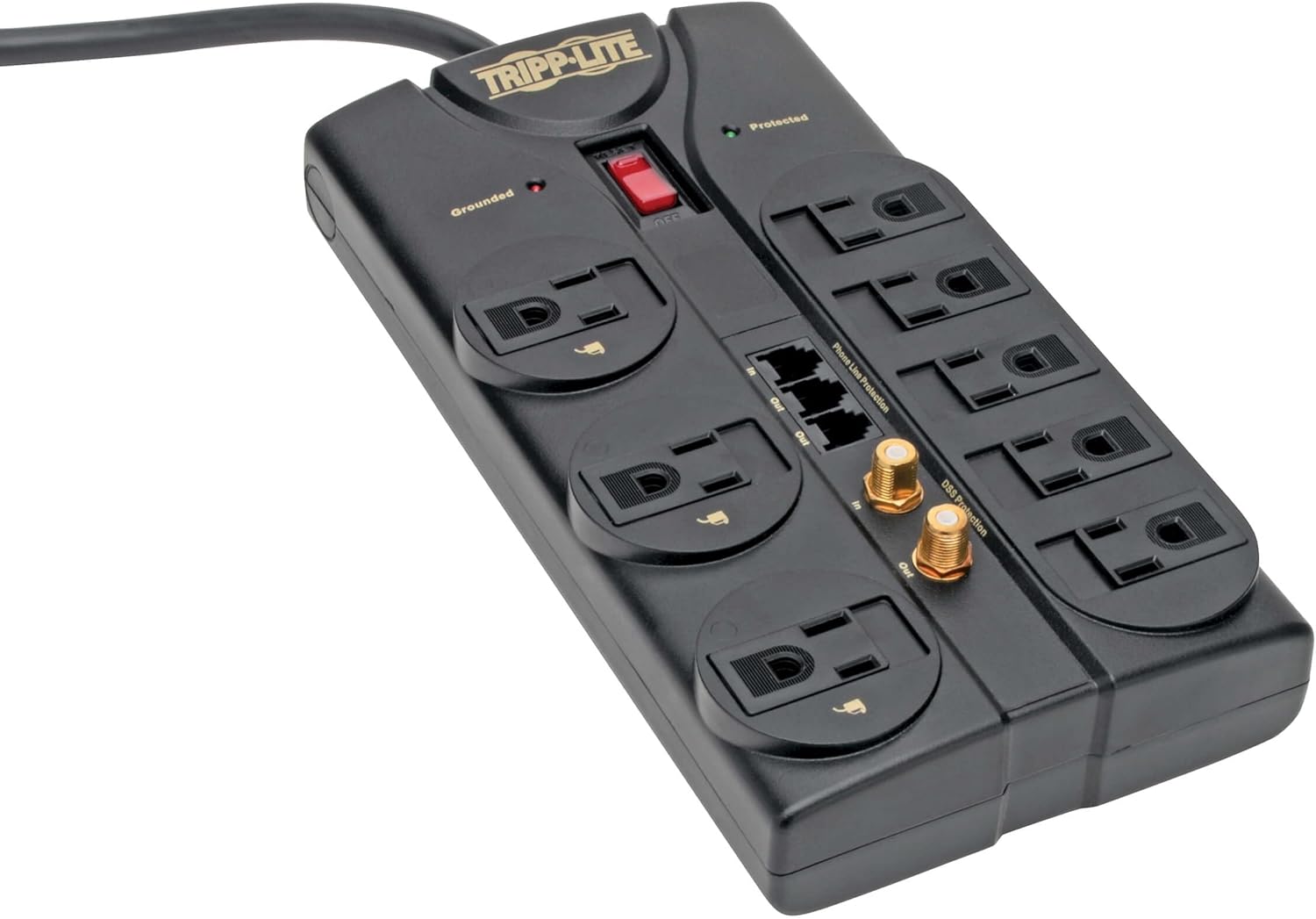 Tripp Lite 8 Outlet Surge Protector Power Strip with 8ft Cord