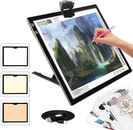 Wireless Rechargeable A3 LED Light Pad for Tracing and Drawing