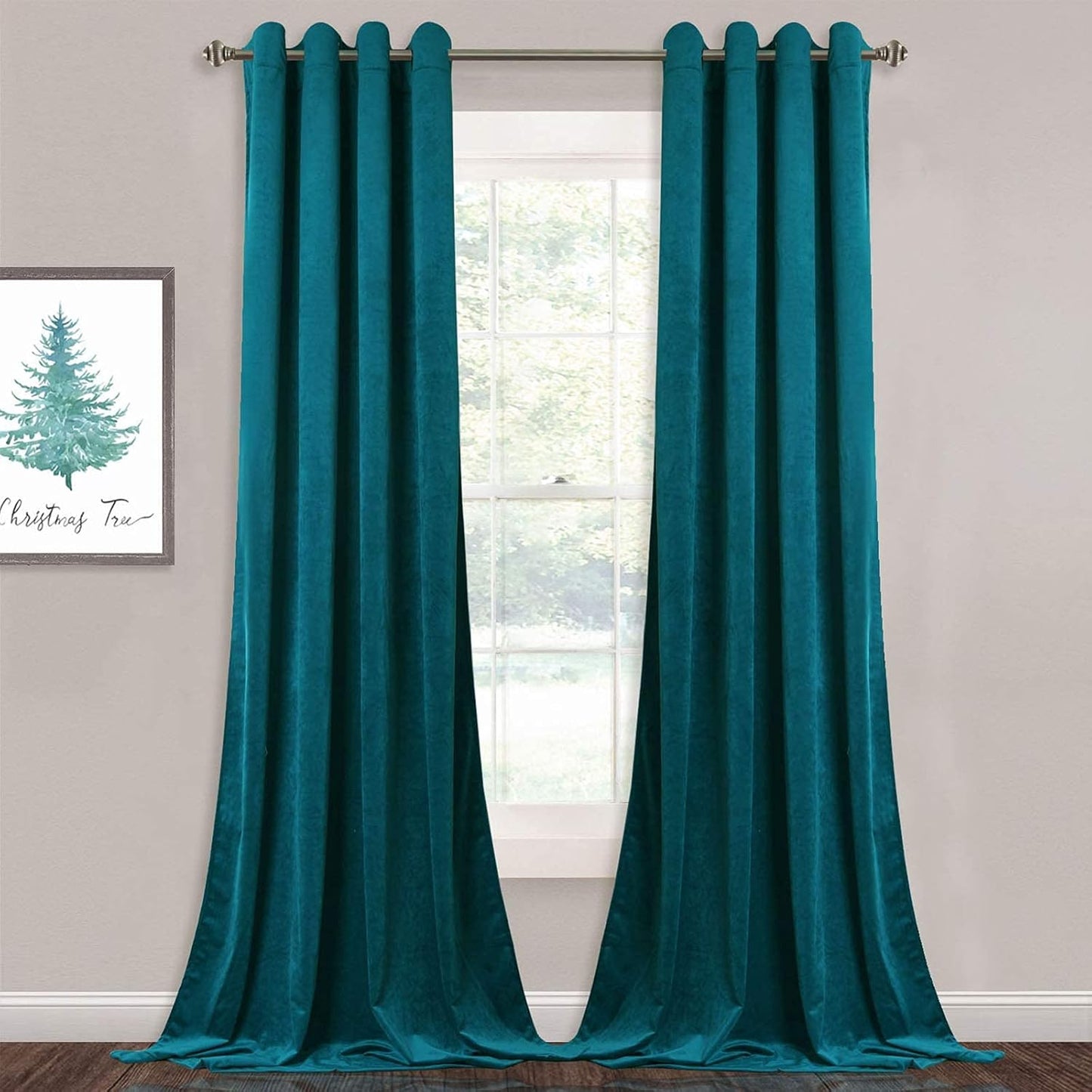 StangH Velvet Curtains 96 inch - Luxurious Blackout Drapery Panels