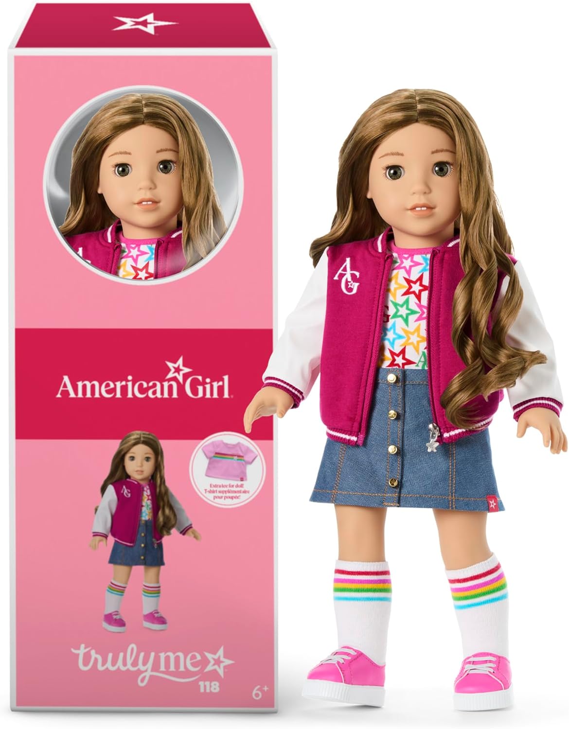 Truly Me 18-inch Doll #118 with Brown Eyes and Wavy Hair
