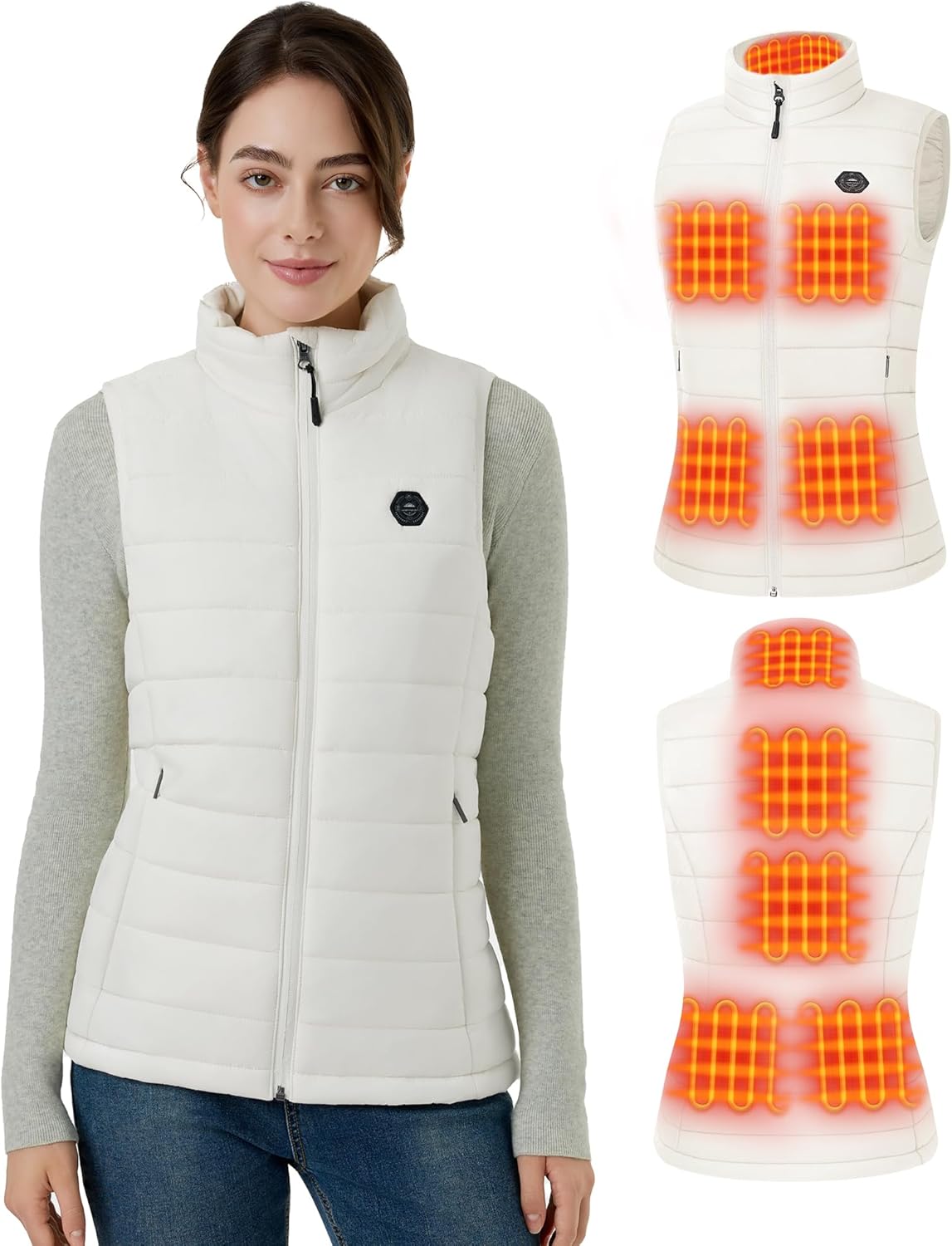Women's Heated Vest with Smart Temp Control and Battery Pack