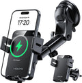 15W Wireless Car Charger: Auto-Clamping Holder for iPhone & Samsung