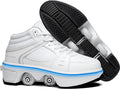 2-in-1 Roller Skates Shoes with Retractable 4 Wheels - Kids provide